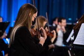 Concierto de Bandas Sonoras de la 30 edición de Fancine de la Universidad de Málaga. Auditorio de la Escuela Técnica de Ingeniería de Telecomunicaciones e Informática. Noviembre de 2020