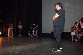 Carlos Durán. Ensayos para la Gala Inaugural de la XXIV edición de Fancine de la Universidad de Málaga. Teatro Cervantes. Noviembre de 2014