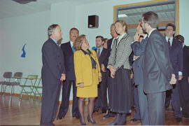 Inauguración de la Facultad de Psicología y la Biblioteca General por parte de la Infanta Elena. Campus de Teatinos, Málaga. Diciembre de 1993