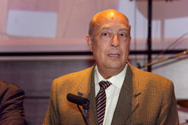 Rafael Bravo. Acto en la cena del 3º Congreso Internacional de Actividad Físico-Deportiva para Mayores de la Universidad de Málaga. Hotel Barceló Málaga. Marzo de 2009