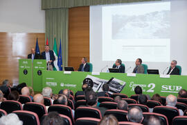 Presentación del coleccionable de Diario Sur "Estampas de Málaga 2". Edificio del Rectorado. Septiembre de 2016
