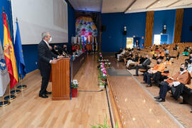 Intervención de Rogelio Velasco. Apertura del Curso Académico 2020/2021 de la Universidad de Málaga. Paraninfo. Septiembre de 2020