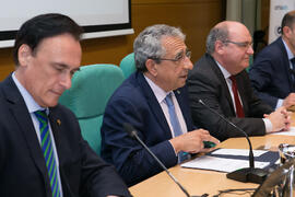 Intervención de José Ángel Narváez. Conmemoración del 30 Aniversario de la Oficina de Transferencia de Resultados de Investigación de la Universidad de Málaga (OTRI). Edificio del Rectorado. Mayo de 2019