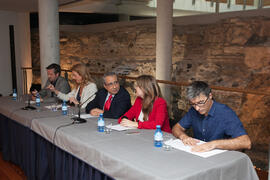 Intervención de José Ángel Narváez. Presentación de la XXV edición del Fancine. Edificio del Rectorado. Octubre de 2015