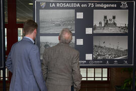 Exposición "La Rosaleda en 75 imágenes". Complejo Polideportivo Universitario. Marzo de 2017