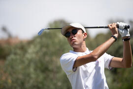 Jugador de la Universidad Toulouse 1 Capitole. Campeonato Europeo de Golf Universitario. Antequera. Junio de 2019