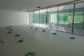 Interiores de la nueva Facultad de Psicología. Campus de Teatinos. Mayo de 2021