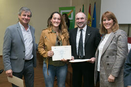 Entrega de premios de la X Olimpiada de Economía. XI Jornadas Andaluzas de Enseñanza de Economía. Facultad de Ciencias Económicas y Empresariales. Febrero de 2018