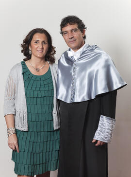 Retratos de D. José Antonio Domínguez Bandera como Doctor "Honoris Causa" por la Universidad de Málaga. Mayo de 2010
