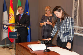 Toma de posesión del equipo de gobierno de la Universidad de Málaga. Rectorado. Enero de 2012