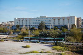 Hospital Clínico Universitario y Metro de Málaga. Campus de Teatinos. Abril de 2021