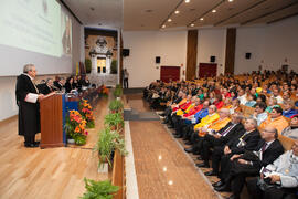 José Ángel Narváez en la imposición de la Medalla de Oro de la Universidad de Málaga a la Universidad de Granada. Paraninfo. Diciembre de 2016