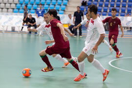 Partido Portugal contra Irán. 14º Campeonato del Mundo Universitario de Fútbol Sala 2014 (FUTSAL). Antequera. Julio de 2014