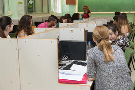 Aula de Informática. Facultad de Ciencias Económicas y Empresariales. Campus de El Ejido. Mayo de 2015