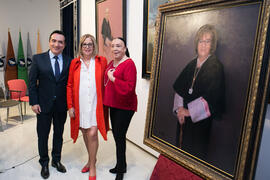 Presentación del cuadro de la rectora Adelaida de la Calle en la Galería de Rectores de la Universidad de Málaga. Edificio del Rectorado. Marzo de 2019