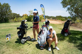 Jugadoras en el campo. Campeonato Europeo de Golf Universitario. Antequera. Junio de 2019