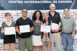 Graduación del alumnado del CIE de la Universidad de Málaga. Centro Internacional de Español. Junio de 2015