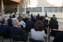 Presentación del árbol de Hipócrates donado por la isla de Kos. Facultad de Medicina. Octubre de 2017