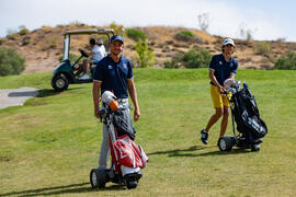 Jugadores de la Universidad de Málaga. Campeonato Europeo de Golf Universitario. Antequera. Junio de 2019