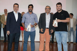 Entrega del Trofeo Rectora. Gala del Deporte Universitario. Escuela Técnica Superior de Ingeniería de Telecomunicaciones. Junio de 2015
