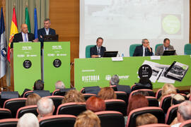 Presentación del coleccionable de Diario Sur "Estampas de Málaga 2". Edificio del Rectorado. Septiembre de 2016