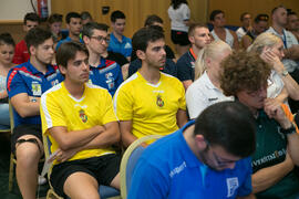 Acto para el sorteo del calendario de competición. Campeonato Europeo Universitario de Balonmano. Antequera. Julio de 2017