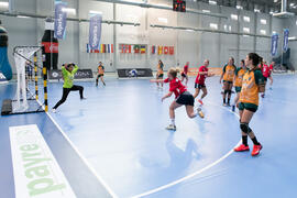 Partido Universidad de Oslo - Universidad de Valencia. Categoría femenina. Campeonato Europeo Universitario de Balonmano. Antequera. Julio de 2017