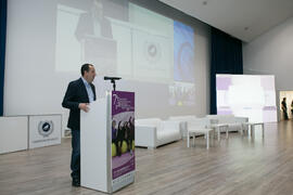 José Luis Ruiz Espejo. Inauguración del 7º Congreso Internacional de Actividad Física Deportiva para Mayores. Escuela Técnica Superior de Ingeniería de Telecomunicaciones y de Informática. Noviembre de 2017