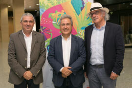 Diego Vera, Juan Antonio García y Francisco González. Cursos de Verano de la Universidad de Málaga. Marbella. Julio de 2018