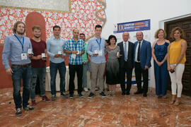 Foto de grupo. Cena de gala con motivo del Campeonato Europeo Universitario de Balonmano. Antequera. Julio de 2017