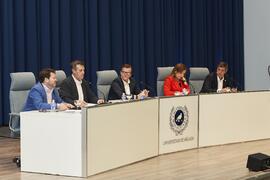 Debate electoral entre los candidatos a Rector de la Universidad de Málaga. Escuela Técnica Superior de Ingeniería Informática y Telecomunicaciones. Noviembre de 2023