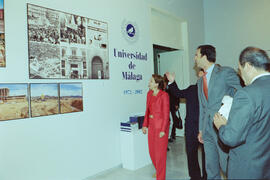 Inauguración del Rectorado por el príncipe Felipe. Málaga. Abril de 2002