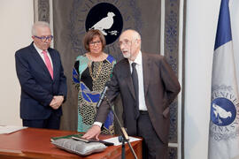 Toma de posesión de Antonio Morales como Presidente del Consejo Social de la Universidad de Málaga. Abril de 2014