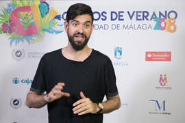 Manu Sánchez. Curso "El humor en las artes escénicas". Cursos de Verano de la Universidad de Málaga. Marbella. Julio de 2018