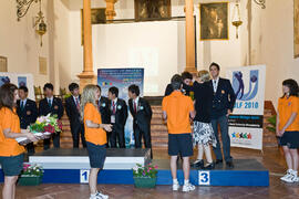Clausura del Campeonato del Mundo Universitario de Golf en el Colegio de Santa María La Mayor, Antequera. Junio de 2010