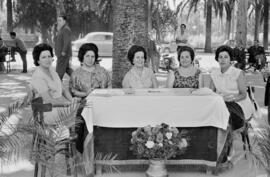 Málaga. Mesa petitoria del Ayuntamiento. Parque de Málaga. Agosto de 1963