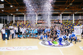 Foto de grupo tras la ceremonia de clausura del Campeonato Europeo Universitario de Balonmano. Antequera. Julio de 2017