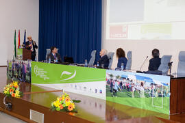 Intervención de Ignacio Ara Royo. Primer panel de expertos del 6º Congreso Internacional de Actividad Física Deportiva para Mayores. Escuela Técnica Superior de Ingeniería de Telecomunicaciones y de Informática. Marzo de 2015