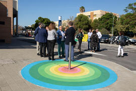 Inauguración de la primera "Isla y Senda Verde" de la Universidad de Málaga. Facultad de Ciencias de la Comunicación y Turismo. Octubre de 2019