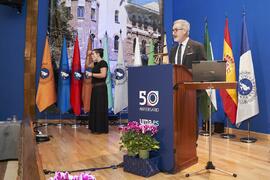 Intervención de Miguel Porras Fernández. Apertura del Curso Académico 2023/2024 de la Universidad de Málaga. Paraninfo. Septiembre de 2023