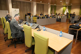 Ceremonia de apertura del XVI encuentro de rectores de Brasil, Portugal y España. Edificio del Rectorado. Octubre de 2015