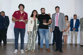 Entrega de títulos del Trofeo Rector. Gala del Deporte Universitario 2018. Escuela Técnica Superior de Ingeniería de Telecomunicaciones. Junio de 2018