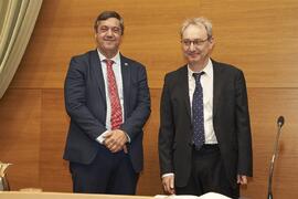 Toma de posesión de Enrique Nava Baro como nuevo Vicerrector Adjunto de Proyectos Estratégicos de la Universidad de Málaga. Edificio del Rectorado. Abril de 2024