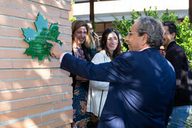José Ángel Narváez inaugura la primera "Isla y Senda Verde" de la Universidad de Málaga. Facultad de Ciencias de la Comunicación y Turismo. Octubre de 2019