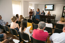 Bienvenida de la alcaldesa al curso "Periodismo y Comunicación". Cursos de Verano de la Universidad de Málaga. Ronda. Julio de 2018