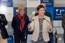 Inauguración de las Jornadas de Puertas Abiertas de la Universidad de Málaga. Abril de 2014