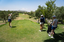 Jugada en el Campeonato Europeo de Golf Universitario. Antequera. Junio de 2019