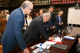 Firma de la Declaración de Granada. Facultad de Derecho de la Universidad de Granada. Mayo de 2018