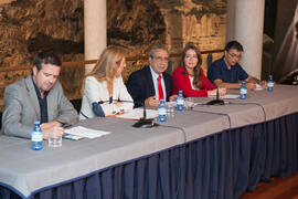 Intervención de José Ángel Narváez. Presentación de la XXV edición del Fancine. Edificio del Rectorado. Octubre de 2015
