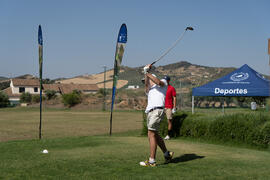 Jugada en el Campeonato Europeo de Golf Universitario. Antequera. Junio de 2019